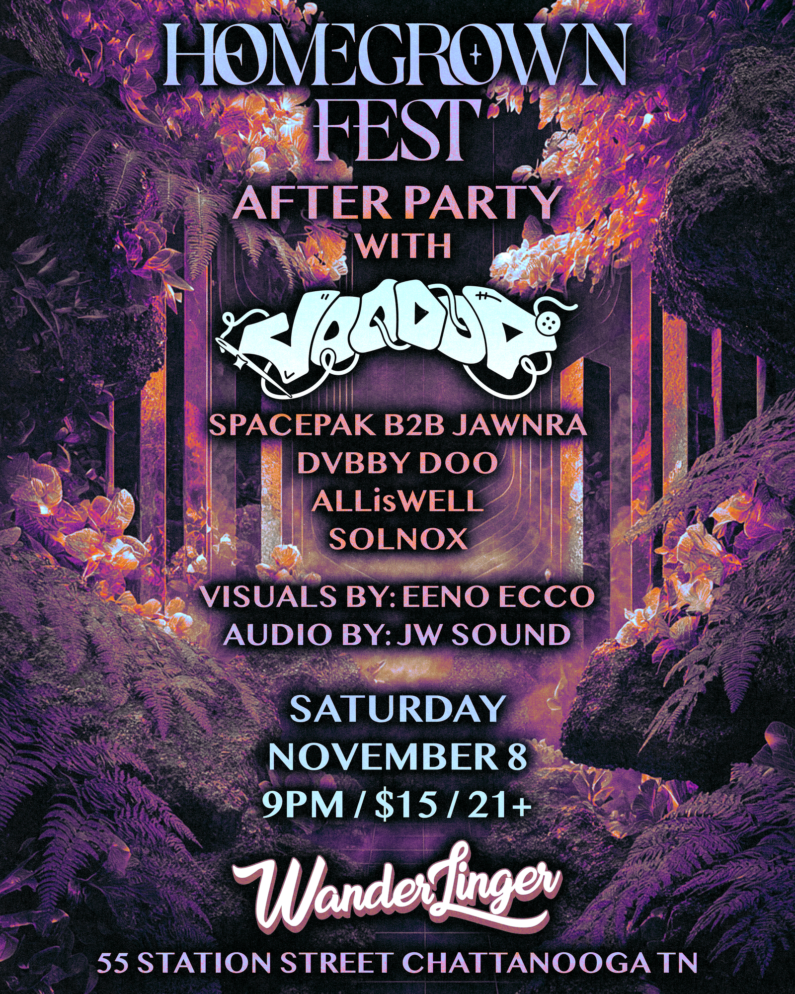 Homegrown Fest - After Party with Voodoo Flyer